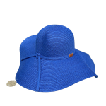 Ladies Packable Straw Floppy Sun Hat