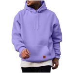 6XL Hoodies For Men Big And Tall Casual Drawstring Fleece Hoodie Pullover Fall Winter Long Sleeve Sweatshirts With Pocket Black