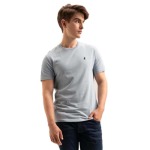 Polo Mens Plain Cotton T-Shirt Light Blue Size L - Speedtrainer