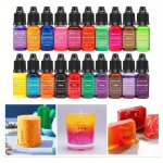 10ML BOTTLE Candle Dyes Pigment Liquid Colorant Resin Coloring Dye Pigments For Diy Candle Making Epoxy Resin Craft Making