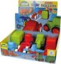 Set: Bus Cab Convertible Car Tractor Loader Racing Car And Plane