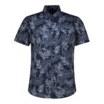 Mens Print Cotton Slub Shirt