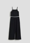 Strappy Top And Trousers Set - Black