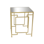 Metal mirror Square Side Table 41 Cm X 41 Cm X 51 Cm