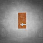 Arrow Sign D06 - Rust - Powder Coated Aluminum