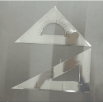 Set Square Set Of 2 Squares With In-built Protractor SCH80H - Stitch And Go