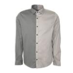 Grey & Silver Two-toned Formal Shirt