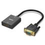 000272K HDMI Female To Vga Male With 3.5MM Aux+micro-usb Pwr Adp-bk