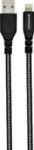 Tough Braid Lightning Cable Black 3A 1.2M