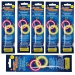 - Bulk Pack Of 6 Glow Stick Earrings Hoops - 2 Pieces Per Pack