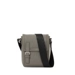 K loom Leather Crossbody -grey