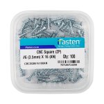 CBC Ifasten Square NO6 Zp 3.5MMX16MM 100 Pt Livestainable