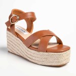 Madison Libby Wedge - Tan - 8