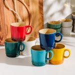 Casa Contemporary Stoneware Mugs Set Of 6
