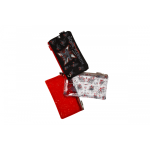 3 Piece Ninja Pencil Case Set - Black red