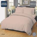 Simon Baker 200 Thread Count Poly 50 COTTON 50 Percale - Stone Fitted Sheets Standard & XL Various Sizes - Queen Std 152CMX 190C