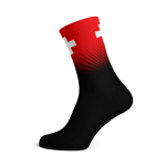 Switzerland Flag Socks - Large Black