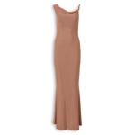 Pink Lurex Twisted Maxi Dress