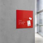 Flawless Magnetic Glass Board Artverum 300 X 300 Red – SIGEGL159