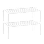 Home Links Space Saving Cupboard Storage Shelf Racks Set Of 2