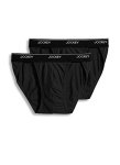 Jockey Men's Underwear Mens Elance String Bikini - 2 Pack Black L