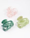 GREE N Acrylic MINI Oval Claw Clip Pack