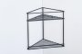 Shower Caddy Corner 2 Tiers Shelf Steelcraft Black W27.3CMXD14.8CMXH27CM