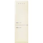 Smeg 331L Cream Bottom Mount Free Standing Retro Combi Refrigerator - FAB32RCR6