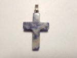 Sodalite Small Cross Pendant F39