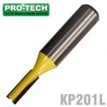 PRO-TECH Straight Bit 1 4' 6.35mm X 3 4' 19mm Two Flute 1 2' Shank
