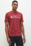 Ben Sherman Signature Tee-shirt Flock Print - Berry