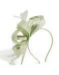 GREE N Ribbon Mesh Loop Fascinator