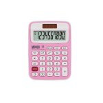 10 Digit Calculator M231 Pink+lanyard Meeco