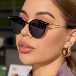 Sports Cat Eye Fashion Glasses For Women PC Frame Ac Lenses Ideal For Climbing And Outdoor Activities