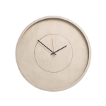 Natura L Large Birch Deep Frame Round Clock