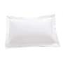 300 Thread Count Egyptian Cotton Percale Oxford Pillowcase White - Continental Single 80X80CM