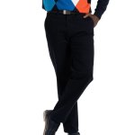 Mens Classic Fit Chino In Black - Black 38