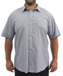 Mens Short Sleeve Printed Shirt - 10XL Blue nvy