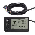 S866 Electric Bicycle Display Lcd Meter Speedometer Odometer 24V 36V 48V Electric Scooter Control Panel With Sm Plug For 0.9IN H