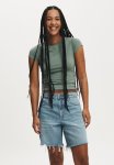Cotton On Relaxed Denim Short - Breeze Blue Worn