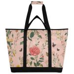 Yuiboo Large Capacity Insulated Cooler Bag Keeps Food Hot Or Cold Insulated Reusable Grocery Bags For Everyday Use Groceries Foo