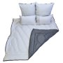 Reversible Comforter Set 5 in Charcoal/White King