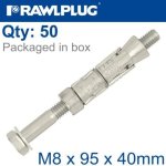 Rawlbolt M8X95X40MM X50-BOX 14MM Hole