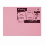 Croxley M220F Pink Manilla Folder Pack Of 100