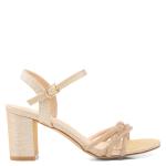 Rose Gold Mid Heel Sandal
