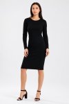 Ladies Branded Long Sleeve Midaxi Dress