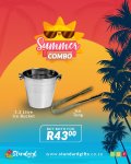 Combo Deal: 1.2 Litre Ice Bucket And 17CM Stainless Steel Tong SGN062156