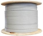 CAT6-500-U CAT6 Cable 500M Pull Box Cca Black Uv Protected Sf utp Foil Braiding Outdoor Use