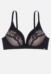 Dhara Light Padded Soft Bra - Black
