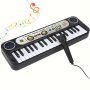 Kids' Music Toy Piano Keyboard Toy 37 Keys Electronic Musical Multifunctional Instruments Kids' Piano With Microphone My First Pinao Toy Christmas Thanksgiving Gift